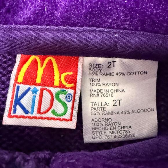 VTG McKids Cardigan Sweater Girls 2T Embroidered Knit Cottagecore Storybook Cute - Picture 3 of 12